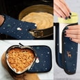 thumbnail image 5 of Yayeee Oven Mitts and Pot Holder Set of 2 Heat Resistant Kitchen Gloves Baking Hot Pad, Christmas Whimsy, 5 of 5