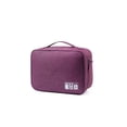 thumbnail image 1 of Digital Storage Bag Waterproof Cable Electronic Organizer Portable USB Data Line Charger Plug Storage Bag Travel Cable Organizer Purple, 1 of 6