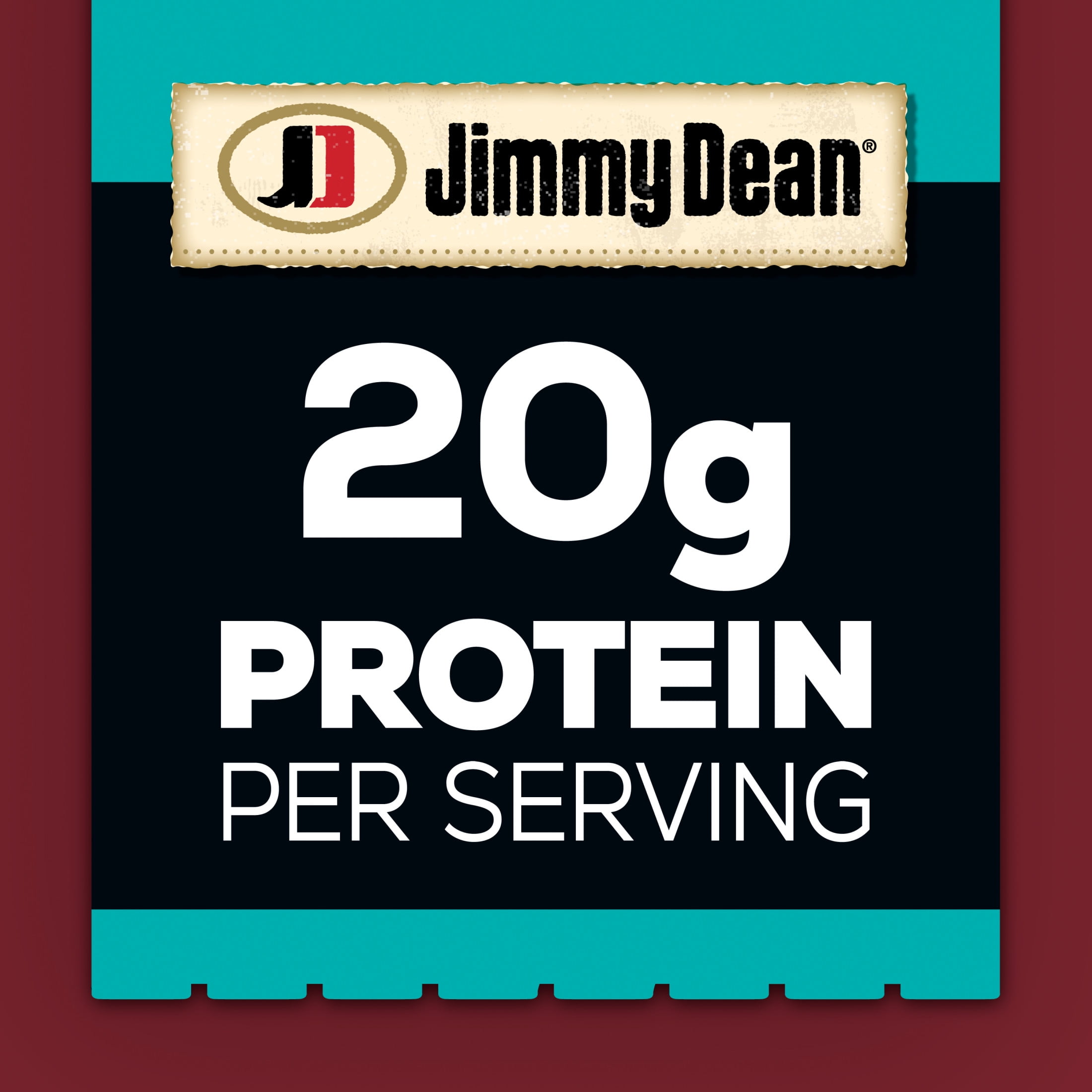 Jimmy Dean Protein Buttermilk Waffles, Fully Cooked Breakfast, 11.28 oz, 8 Count (Frozen)