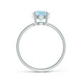 thumbnail image 2 of ANGARA Natural Claw-Set Oval 1.5 ct Aquamarine Solitaire Engagement Ring in 14K White Gold for Women (Size-9x7mm) | March Birthstone, Anniversary, Jewelry Gift for Women | Natural Aquamarine Ring, 2 of 11