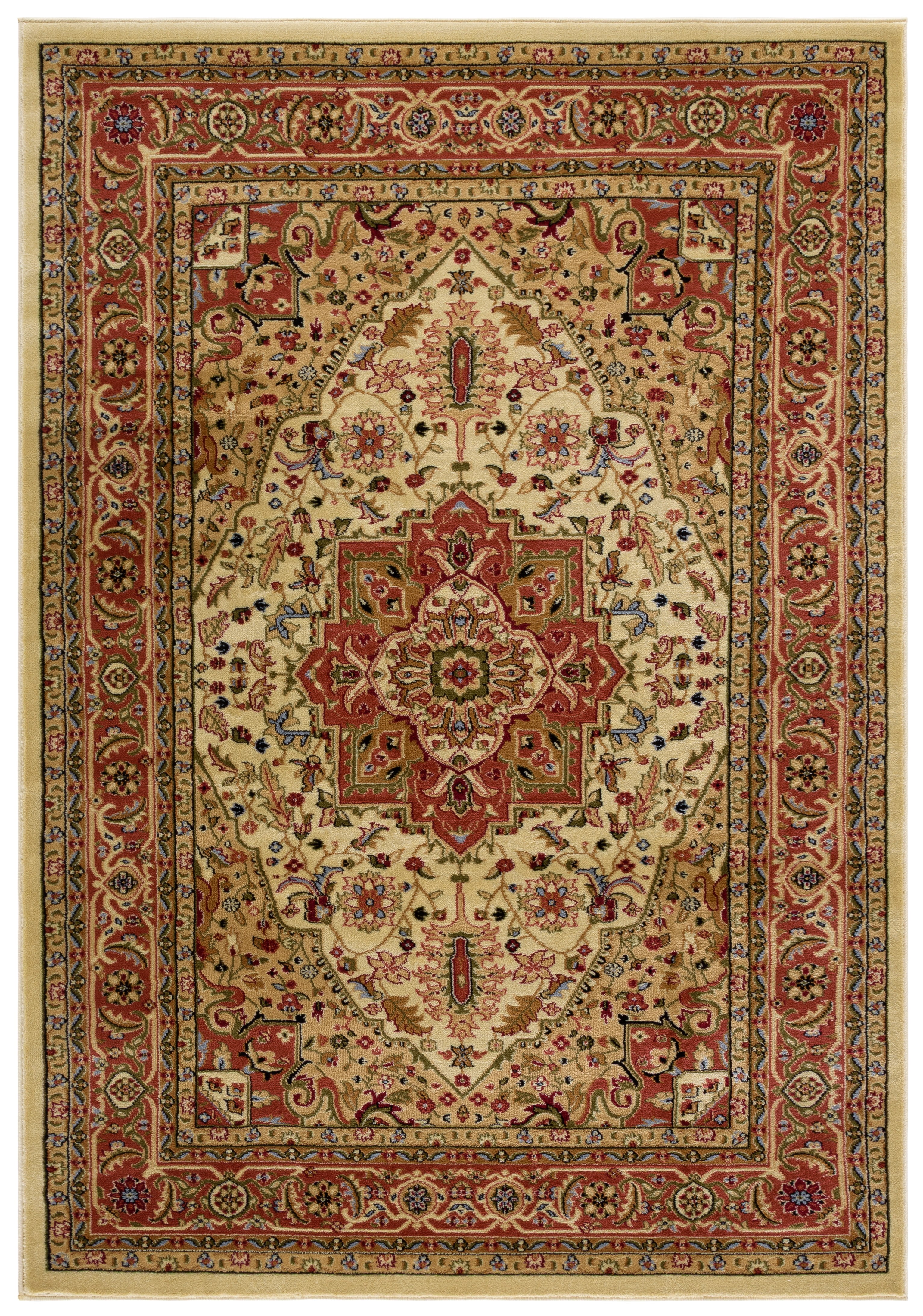 Safavieh Lyndhurst Miranda Floral Area Rug, Ivory/Rust, 6' x 8'