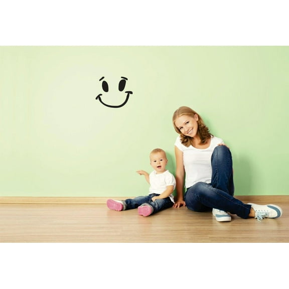 Custom Wall Decal Sticker Smiley Face Home Decor Picture Art Size :20 Inches x 20 Inches