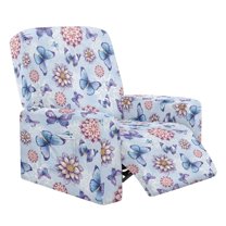 Kuiaobaty Mandala Flower Print Recliner Couch Cover for Living Room Butterfly Breathable Reclining Sofa Slipcover with Elastic Bottom Washable Recliner Couch Cover Soft Reclining Slipcover