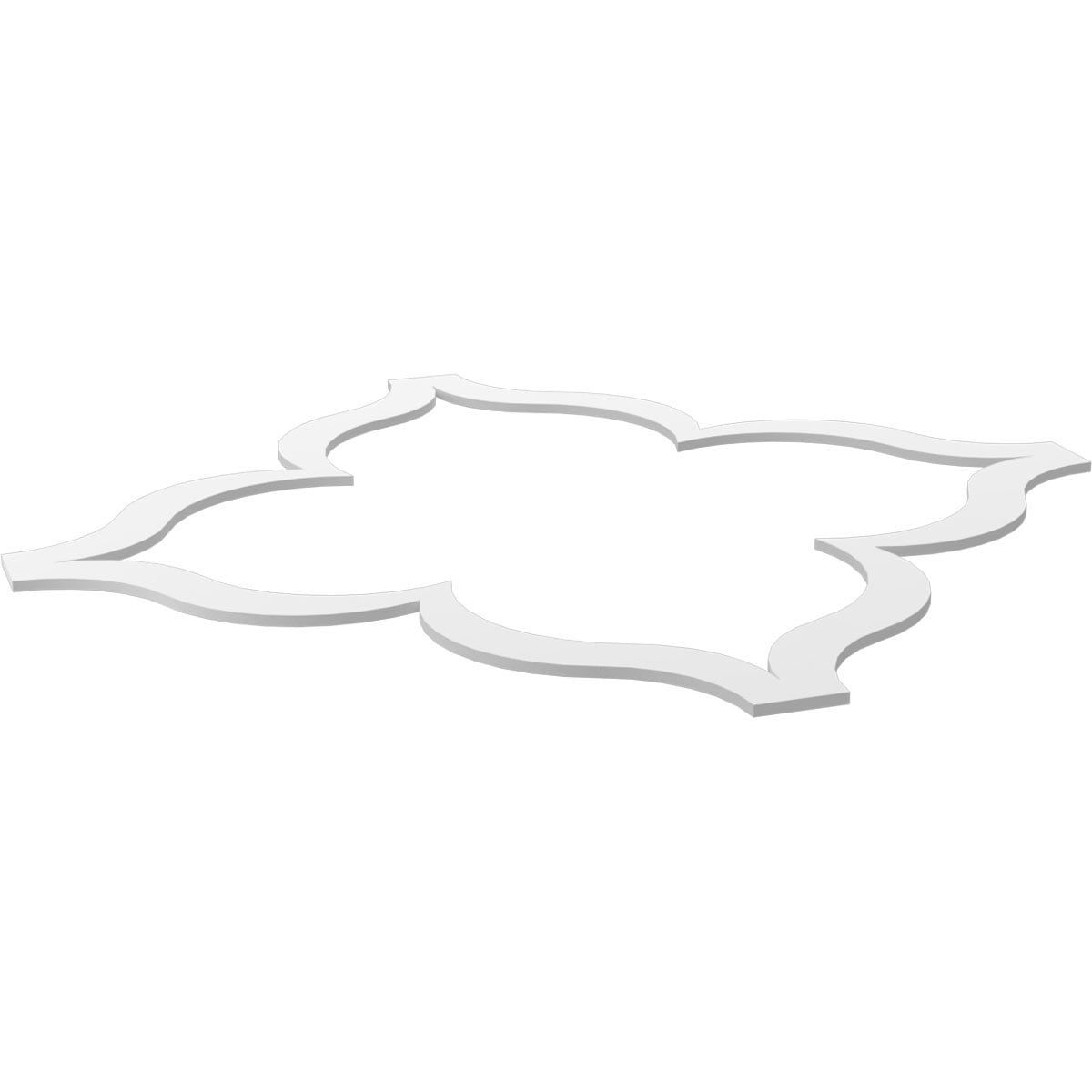 Ekena Millwork 66 5/6"W x 66 5/6"H x 3/8"T Large May Decorative Fretwork Ceiling Panels in Architectural Grade PVC