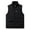 Black, variant on Fleece Vest for Men Plus Size Lightweight Reversible Sleeveless Stand Collar Outerwear Jacket Packable Coat Winter Travel Tops with Pocket
