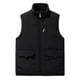 thumbnail image 1 of Kalauyu Men's Sherpa-Lined Vest, Mens Loose Fit Winter Insulated Workwear Mock-Neck Vest, 1 of 4