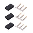 thumbnail image 3 of Kit de enchufe servo Conector hembra Kit de clavijas de crimpado 100 juegos Kit de conector de terminal de crimpado de carcasa de enchufe hembra y macho de 3 pines Compatible con JR, 3 of 14