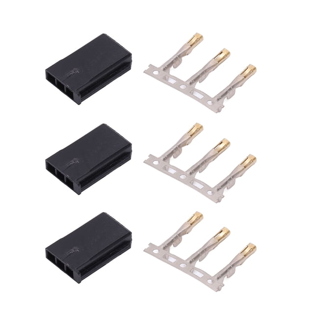 Crimp Pin Kit, Servo Plug Kit Durable Detachable 100 Sets For RC Aircraft Model Receiver ANGGREK GH1110