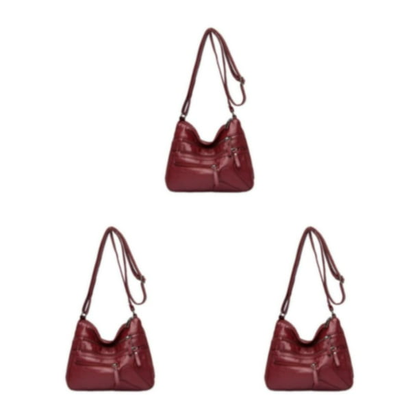 Bolso de hombro Sonducket para mujer Rojo