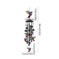 thumbnail image 3 of Campana de viento metálica con diseño de libélula y pájaro – Campana colgante para exteriores, ideal para la decoración del hogar, jardín o balcón – Sonidos musicales suaves para un ambiente, 3 of 6