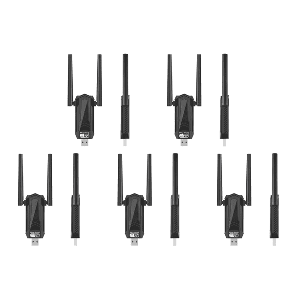 Adaptador USB 1300 Mbps Doble Banda 2 4/5 Ghz para Escritorio Windows XP/Vista/11/10