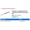 thumbnail image 2 of Trunk Strut - Compatible with 1987 - 1992 Chevy Camaro Convertible 2-Door 1988 1989 1990 1991, 2 of 2