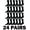 24 Pairs Black, variant on Yacht & Smith 24 Pairs of Women Sports Crew Socks, Wholesale Bulk Pack Athletic Sock