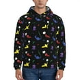 thumbnail image 2 of Lsque Pikmin Pattern Casual Men's Hoodie,Hooded Sweatshirt with Kangaroo Pocket,Pullover Hoodie-Medium, 2 of 8