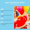thumbnail image 5 of Balloon Gloss Spray 100ml | Instant Shine Enhancer - Even Coverage, Long-Lasting Glitter, Bright Finish for Balloons | Event, Party, Wedding Decoration | 1 Bottle, 5 of 8