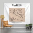 thumbnail image 1 of Nordic-style Instagram-worthy wall hanging wallpaper for dorm rooms, hand-painted with a girl's image, brushed thin fabric, 100x70cm, 1 of 1