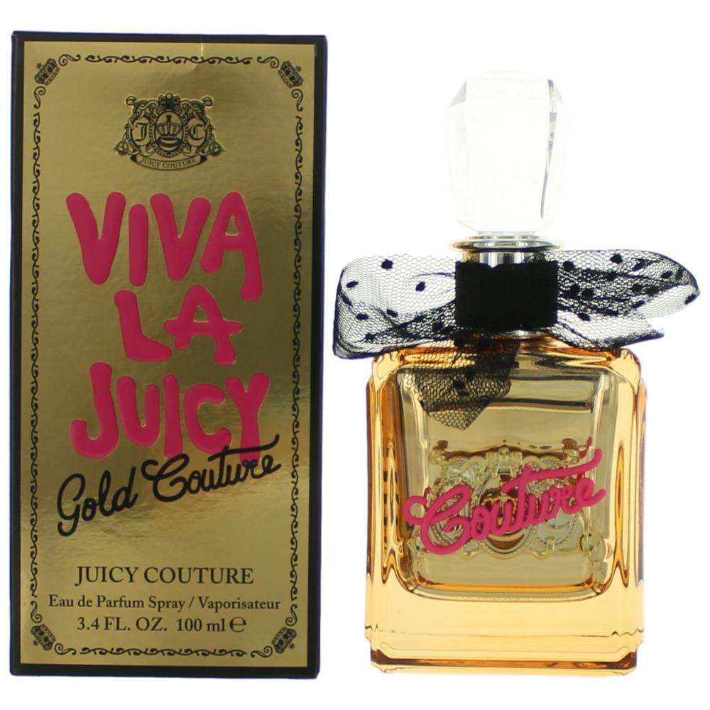 Juicy Couture Viva La Juicy Gold Couture Eau De Parfum Spray, Perfume for Women, 3.4 oz