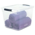 thumbnail image 2 of Rubbermaid Storage Tote,Clear,Solid,Polypropylene RMCC300014, 2 of 3