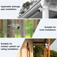 thumbnail image 6 of Pole/ Railing Mount for Arlo Pro4/Pro3,Eufycam 3/3C/2 360°Adjustable Bracket Holder(White-1Pack), 6 of 8