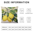 thumbnail image 5 of JEUXUS &nbsp;Fruit Pillow Covers Fresh Lemon with Green Leaf Decorative Pillow Cover Square Pillowcase Decor Indoor Outdoor Home Couch, 5 of 5