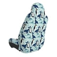 thumbnail image 2 of Daiia Penguins Whales Printed Car Seat Cover - Waterproof & Sweatproof - Universal Fit, Machine Washable, Non-Slip - Seat Protector for Car, Truck, SUV, Van (1 Pack), 2 of 5