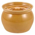 thumbnail image 1 of Ceramic Stew Pot Light Brown For Small Families Home Cooking 1Pack 4.4x4.4x3.1in, 1 of 8