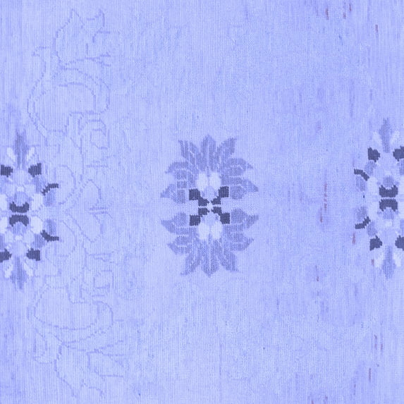 Ahgly Company Indoor Square Abstract Blue Modern Area Rugs, 8' Square