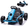 thumbnail image 3 of Sakiyr Go Kart for Kids Teens,24V Drifting Go Kart Ride On Toy with 2x300W Extra Powerful Motors Racing Drift Car,High Speed 8MPH,Large Seat,EVA Tire,High/Low Speed, 3 of 9