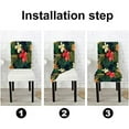 thumbnail image 3 of Summer Chair Cover Colorful Hawaiian Tropical Plants and Hibiscus Flowers Chair Covers Set of 4 Stretch Removable Washable Slipcovers for Dining Room Hotel Kitchen, 3 of 5