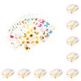 thumbnail image 1 of Seitruly 18 Pieces Nail Sticker Mixed Self-adhesive Colorful DIY Foils Art Manicure Transfer Water Stickers Decoration for Manicuring No.1 10piezas, 1 of 6