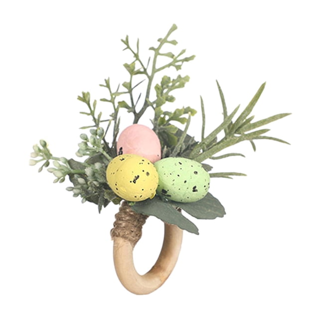 Servilleteros de Pascua, adorno para servilletero, anillos para mesa de comedor, hebilla para servilletas para oficina, granja, decoración de Acción d Estilo B