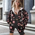 thumbnail image 2 of Yuyamidu Oversized Hoodie Womens Hoodies Candy Cane Sweatshirt Women's Fashion Hoodies & Sweatshirts Womens Zip Up Sweatshirt Jacket with Pockets S, 2 of 8