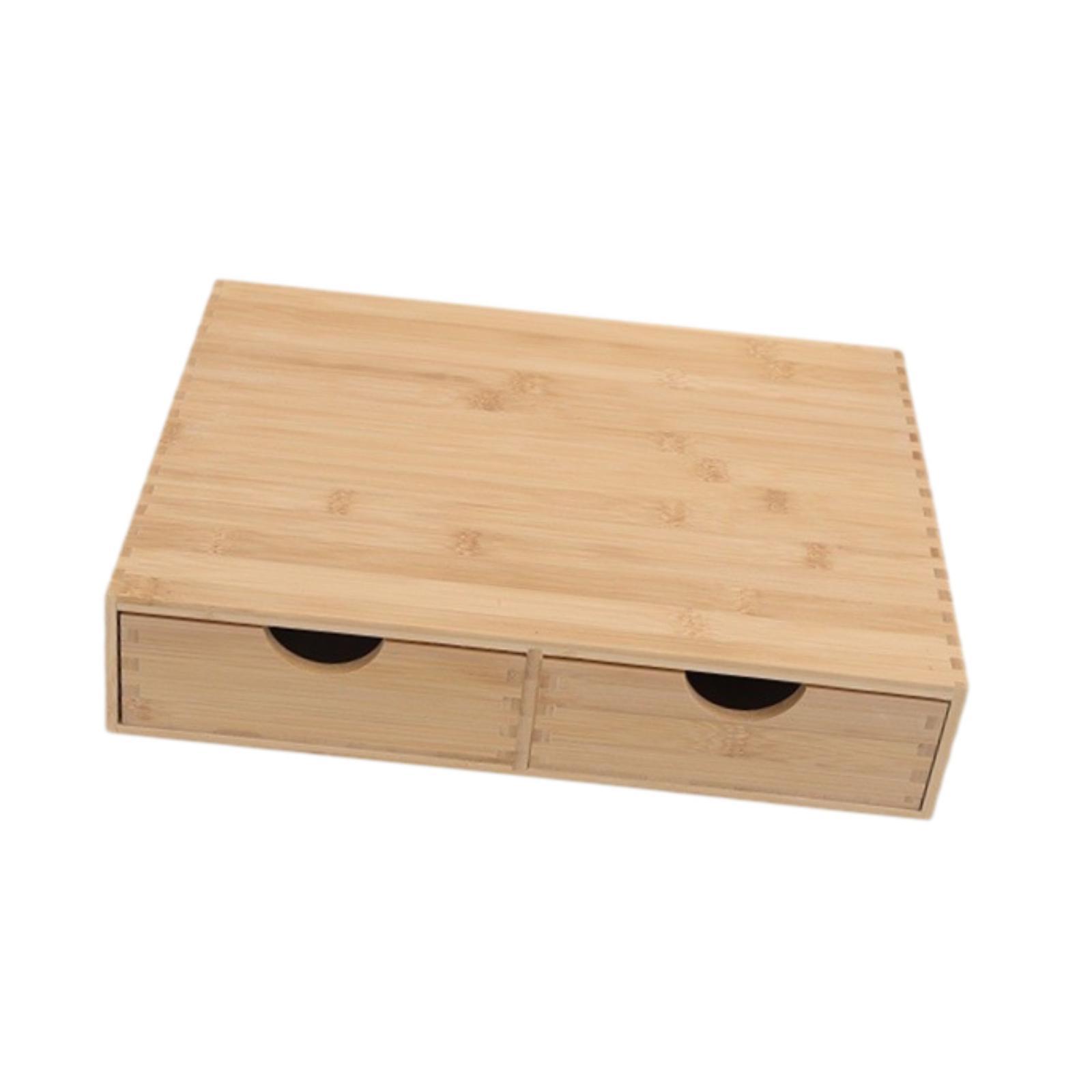 Organizador de escritorio de bambú yotijay para cajón, espacio de trabajo, cocina, utensilios y encimera 4