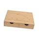 thumbnail image 4 of Cajón de bambú organizador de escritorio con 2 pequeños cajones compactos soporte para máquina de cafeteras para productos de artículos de tocador de, 4 of 9
