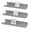 Gray, variant on NEX Floating Shelves Wall Mounted Shelf Picture Ledges, Metal, Set of 3 Blue (NX-HK140-23)