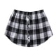 thumbnail image 1 of Blanco CheckLMini Falda Camisa Extensores Capas ajustables Falso Top Conjunto de barrido inferior, 1 of 5