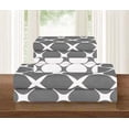 thumbnail image 2 of 3-Piece Duvet Set, Bloomingdale Design, Comforter Cover with Corner Ties & Button Closure, Full/Queen, Gray, 2 of 5
