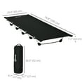 thumbnail image 2 of CoSoTower Lightweight Camping Cot, Aluminium Portable Folding Bed w/ Strong Support 331 lbs and Carry Bag for Camping, Black, 2 of 7