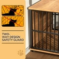 thumbnail image 4 of RERIOU 43" Heavy Duty Dog Crate Furniture with Sliding Door, Metal Frame, Wooden Table Style Indoor Kennel for Large Dogs up to 70 lbs, Easy Assembly & Secure Lock, 4 of 7