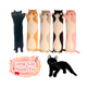 thumbnail image 2 of Lindos juguetes de peluche de gato negro, suaves y esponjosos animales, muñecos de gato largos, almohada de peluche de dibujos animados Kawaii para dormir, regalos para niños, 2 of 5