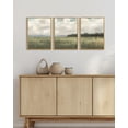thumbnail image 3 of Drsoum Vintage Landscape Wall Art Country Meadow Scenery Farmhouse Decor Retro Painting for Living Room Bedroom 12x16in3pcs Brown Framed, 3 of 7