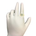 thumbnail image 3 of AoneJewelry 1.25 Carat Green Amethyst Oval Shape Ring In 10K Solid Rose, White & Yellow Gold, 3 of 5