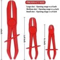 thumbnail image 2 of 3PCS Hose Clamp Pliers Set,Heat Resistant Hose Pinch off Pliers with Anti Slip Handle,Universal Automotive Tools for Fuel Line,Gas Line,Brake Line,Flexible Hose,Coolant Hose (Red) Blue Red, 2 of 5