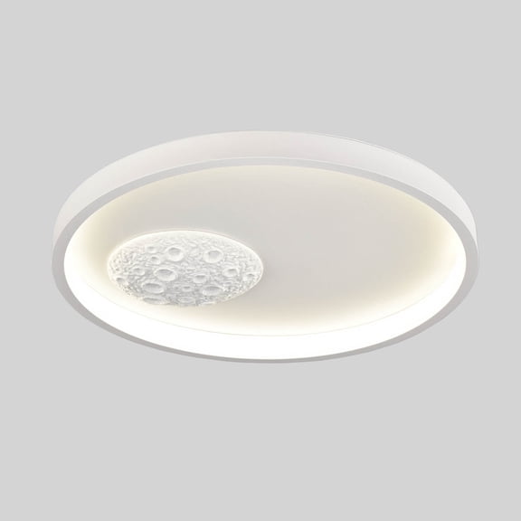 Claxy Low Profile White Round Flush Mount LED Ceiling Light