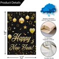 thumbnail image 3 of Happy New Year Garden Flag Double Sided Balloon Party 12x18 Inch Small Burlap Welcome Winter Holiday Yard Outdoor Flag Outside Home Decoration (Only Flag), 3 of 6
