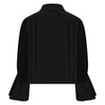 thumbnail image 5 of Women's Dressy Tops Spring Puff Long Sleeve Button Down Solid Color Fashion Shirts Work Business Blouses Lapel Collared, 5 of 5