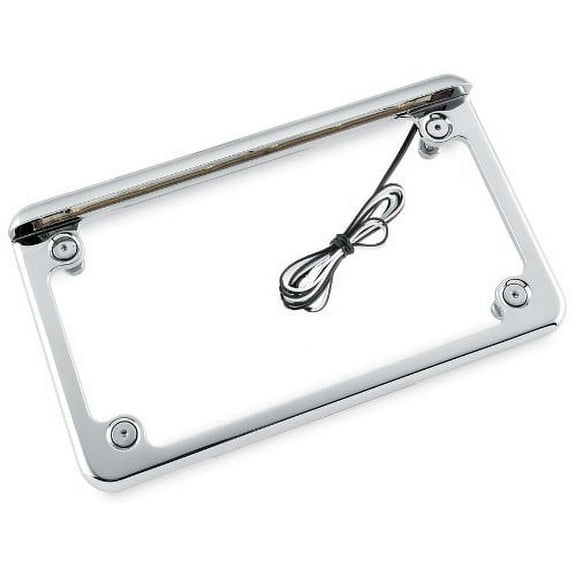 Radiantz License plate frame with 6in LED Chrome finish