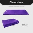 thumbnail image 4 of BalanceFrom 6ft x 4ft x 2in 4-Panel All-Purpose Folding Gymnastics Mat, Purple, 4 of 12