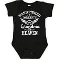 thumbnail image 3 of Inktastic Handpicked for Earth by My Grandma in Heaven Angel Wings Boys or Girls Baby Bodysuit, 3 of 5