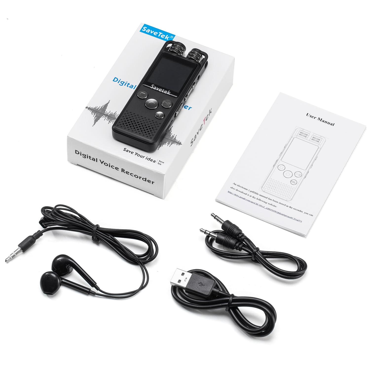 Premium Voice Activated Digital Audio Voice Recorder 32GB USB Pen Dictaphone PCM Recording Hifi Mp3 Player For Lectures Password Protection